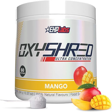 OxyShred – Pó Pré-Treino com L-Glutamina | Energia e Queima de Gordura - EHP Labs