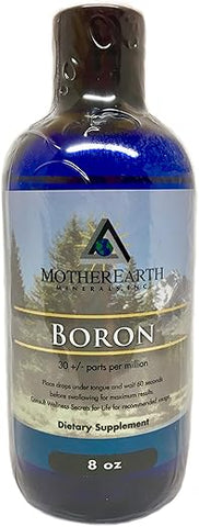 Mother Earth Minerals - Angstrom Minerals – Boron 8 ozs. – Mineral Essencial para Saúde – Marca Angstrom