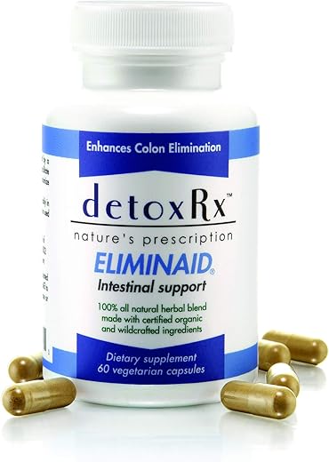 Eliminaid® | Auxílio suave para eliminação em momentos de estresse, doença, imobilidade, viagem, mudanças na dieta ou como resultado de medicamentos prescritos | Marca DetoxRx® em destaque - DetoxRx