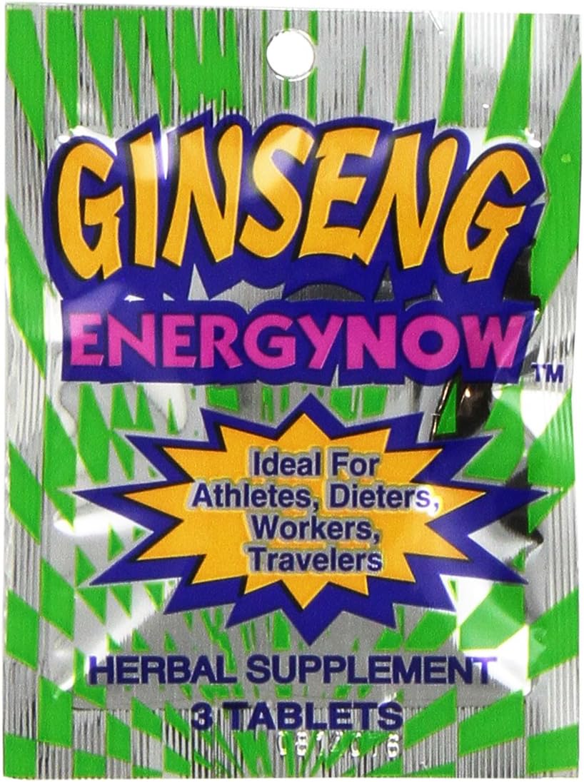 Ginseng Energy Now - ENERGY NOW – Ginseng Herbal Supplement 36 Packs | Energia Natural com Ginseng | 36 Pacotes