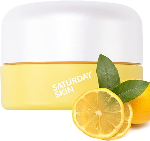 Creme para os Olhos Yuzu Vitamina C Iluminador Amplo Creme Coreano para Olheiras, Rugas e Olhos Inchados – Niacinamida, Cafeína – Hidratação, Anti-Envelhecimento [Brand Name] - Saturday Skin