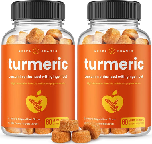 NutraChamps - Gomas de Cúrcuma para Adultos – Saúde e Bem-Estar | Marca XYZ