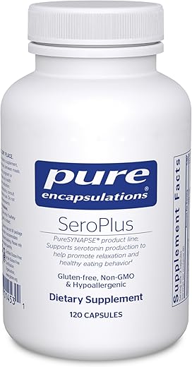 SeroPlus | Suporte à Serotonina Hipoalergênico para Moderar o Estresse Ocasional | 120 Cápsulas - Pure Encapsulations