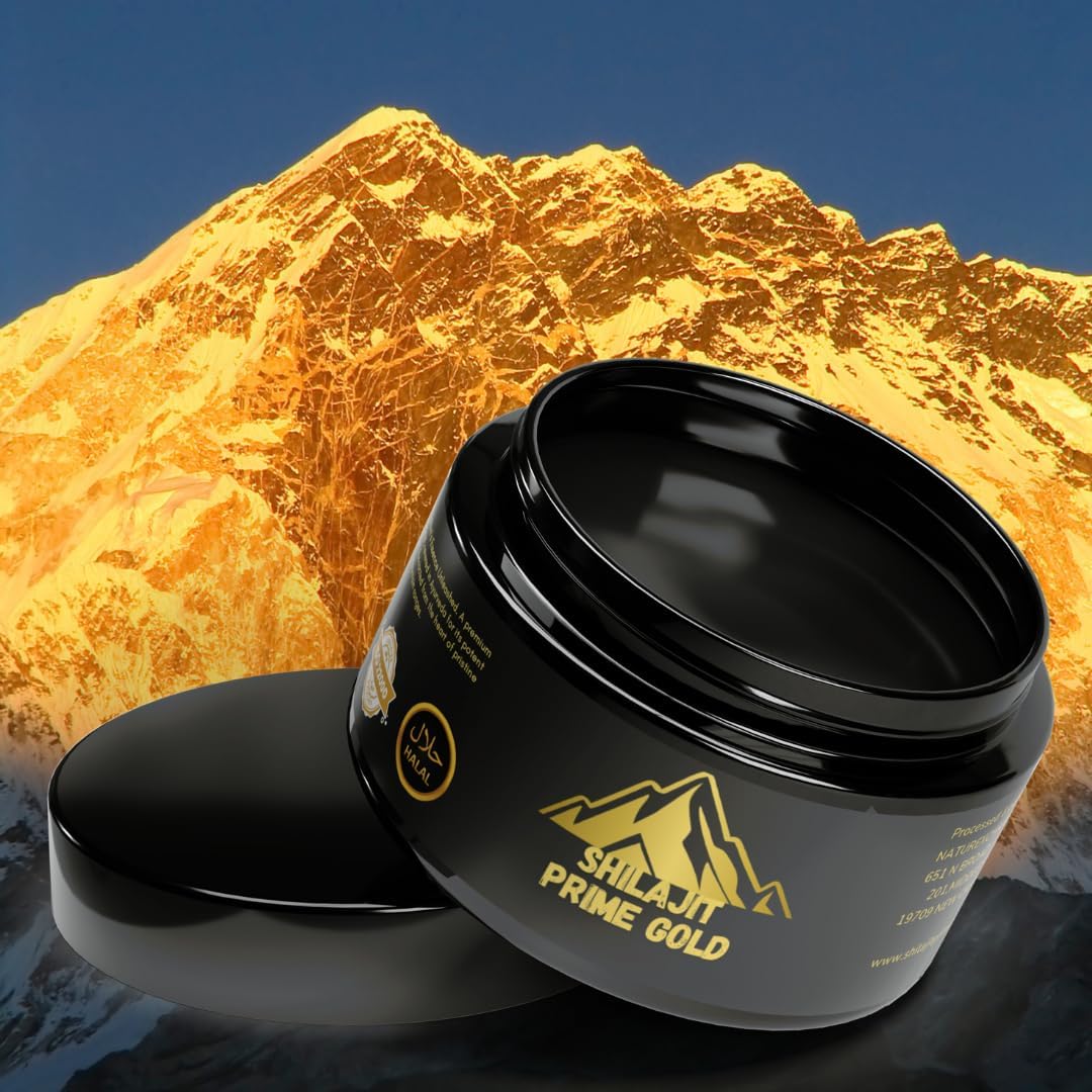 Prime Gold Shilajit - Pure 30g Resin for Energy & Wellness | Natural Himalayan Supplement Boosts Immunity, Stamina, and Performance - Organic Fulvic Acid Rich Mineral Pitch | Buy Now!