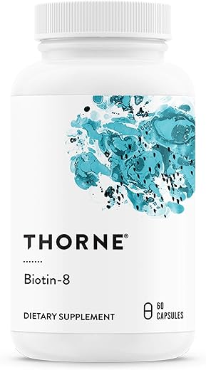 Biotin 8 – Vitamina B7 para Cabelos, Unhas e Pele Saudáveis – 60 Cápsulas - THORNE