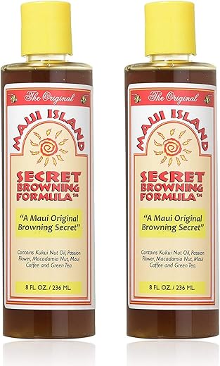 Fórmula de Bronzeamento Maui Island Secret 8 oz. (2 Pack)