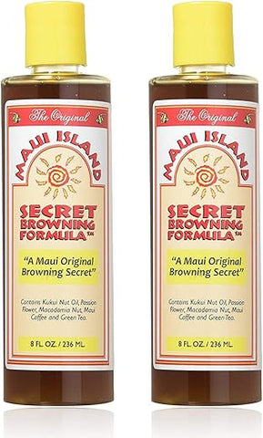 Fórmula de Bronzeamento Maui Island Secret 8 oz. (2 Pack)