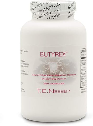 Butyrex – Suplemento Alimentar de T.E. Neesby, 600mg, 250 Cápsulas - Jigsaw Health