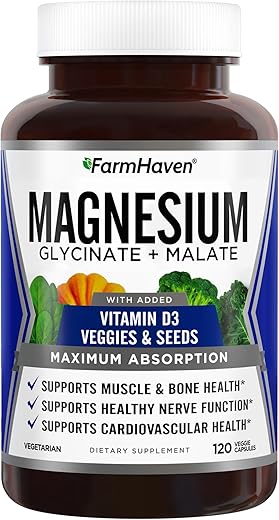 Magnesium Glycinate – Suplemento de Magnésio de Alta Absorção – 100 Cápsulas – 2000 mg por Porção – Promove Relaxamento Muscular e Bem-Estar  de Confiança em Saúde e Bem-Estar - FarmHaven