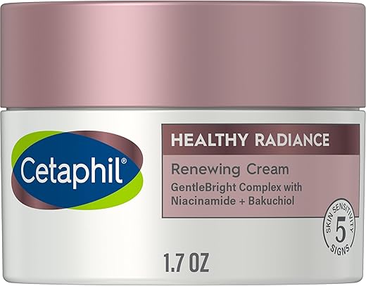 Creme Facial Renovador, Reduz Visivelmente Manchas Escuras, Iluminador, Pele Sensível, Hipoalergênico, Sem Fragrância, 50g - Cetaphil
