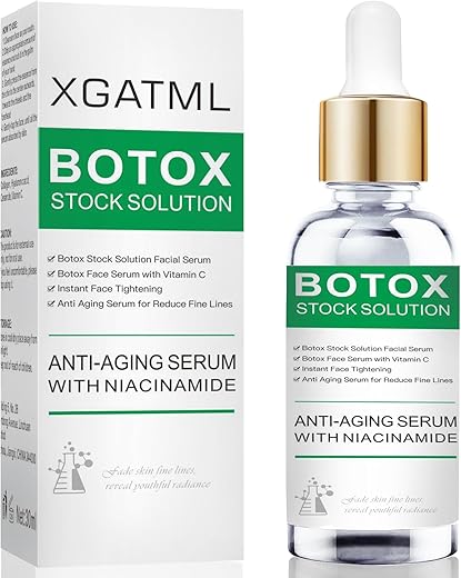 XGATML - Soro Facial Botox, Botox em um Frasco com Vitamina C – 30ml