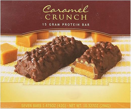 Fit Wise - Barra de Caramelo Crunch HEALTHWISE – 35 Porções (5 Caixas) – Alta Proteína – Baixo Carboidrato