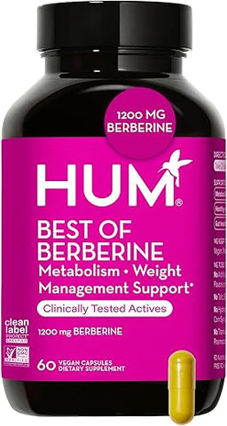Best of Berberine 1200mg – Potência Pura para Suporte Saudável ao Colesterol - HUM