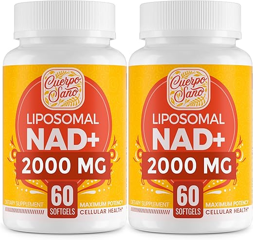Cuerpo Sano - Suplemento NAD Lipossomal de 2000 MG, Alta Absorção, Mais Eficiente que o Nicotinamida Ribosídeo, Puro – Marca em Destaque