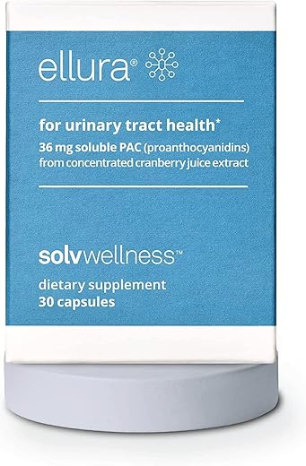 Solv Wellness: Suplemento de Cranberry Clinicamente Comprovado – Combata Infecções Urinárias com 36mg de PAC 100%% Bioabsorvível, 30 Cápsulas - ellura