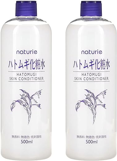 SOFIA BY ODE - Naturie Adlay (Hatomugi) Loção Tônica Condicionadora para Pele 500ml Extrato de Semente de Coix 2 Pacotes