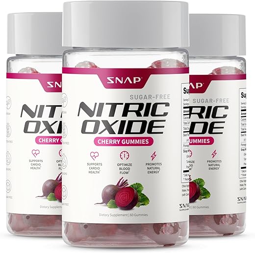 Gomas de Beterraba em Géis de Óxido Nítrico – Suporte à Circulação Sanguínea Saudável, 180 Gomas - Snap Supplements