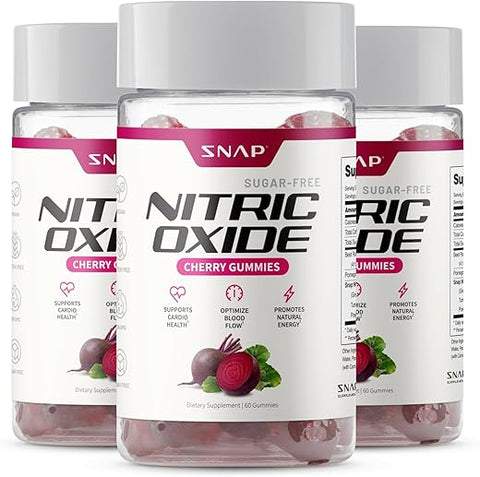 Gomas de Beterraba em Géis de Óxido Nítrico – Suporte à Circulação Sanguínea Saudável, 180 Gomas - Snap Supplements