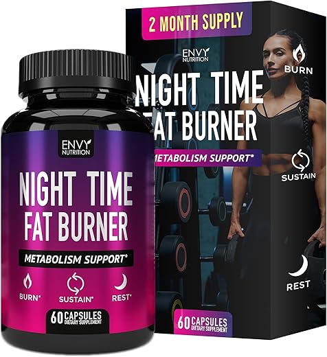 Envy Nutrition - Queimador de Gordura Noturno – Bloqueador de Carboidratos, Acelerador de Metabolismo, Supressor de Apetite e Pílulas de Dieta para Perda de Peso para Homens e Mulheres com Extrato de Café Verde e Feijão Branco : [Nome da Marca]