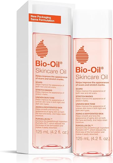 Óleo Corporal para Cuidados com a Pele, Sérum para Cicatrizes e Estrias, Hidratante Facial para Pele Seca, Não Oleoso, Recomendado por Dermatologistas, Não Comedogênico, Para Todos os Tipos de Pele, com Vitamina - Bio-Oil