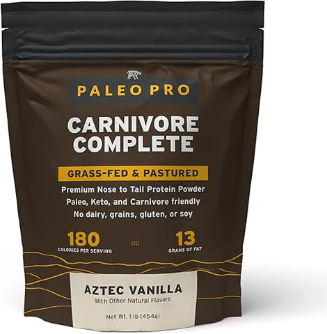 Paleo Pro - PaleoPro Carnivore Complete (Baunilha Asteca) – Proteína Animal de Pasto – 100% Natural e Nutritiva