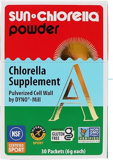 Pó Alga Verde Superalimento Suporta Bem-Estar do Corpo Inteiro, Defesa Imunológica e Saúde Intestinal | 100g - Sun Chlorella