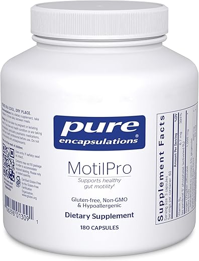 MotilPro | Suplemento Hipoalergênico para Promover a Saúde da Motilidade Intestinal* | 180 Cápsulas - Pure Encapsulations