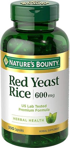Nature's Bounty - Nature’s Bounty Red Yeast Rice 600 mg Cápsulas 250 un (Pacote com 2) – Comprimidos de Arroz Vermelho para Saúde Cardiovascular