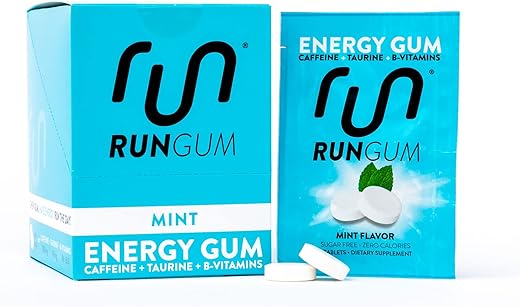 Run Gum - RUN GUM – Energético de Menta com 50mg de Cafeína e Taurina