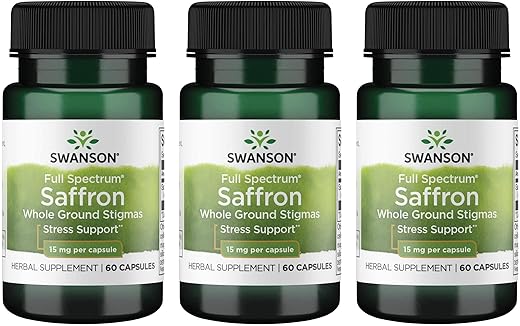 Saffron Full Spectrum – Suplemento Herbal para Apoio Natural do Humor – 30g - Swanson