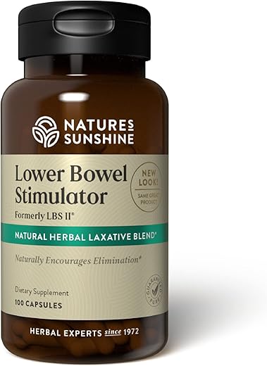 Nature's Sunshine - Nature’s Sunshine Estimulador Intestinal – Alívio da Constipação – Limpeza – 60 Cápsulas