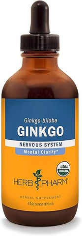 Extrato Líquido de Ginkgo Orgânico Certificado para Memória e Concentração – 120 ml - Herb Pharm