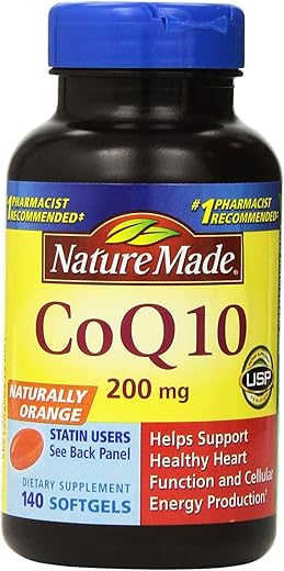 CoQ10 Coenzima Q10 200 mg – 2 Frascos, 140 Softgels Cada – Compre Agora! - Nature Made