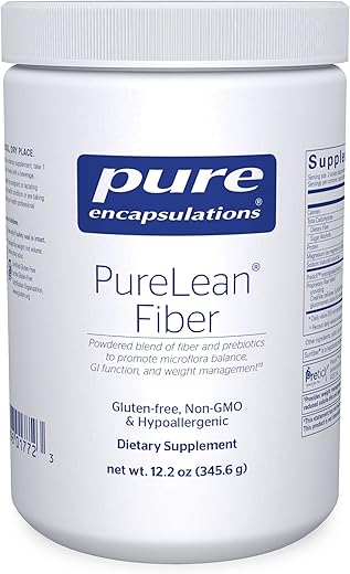 PureLean Fiber | Mistura em Pó de Fibras Solúveis e Insolúveis para Promover o Gerenciamento de Peso | 350g - Pure Encapsulations