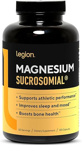 LEGION - Legion Sucrosomial – Suplemento de Magnésio de Alta Absorção para Mulheres – Marca Líder em Suplementos