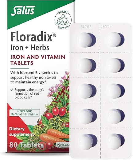 Flora, Floradix Ferro, 80 Comprimidos – Aumente sua energia com o poder do ferro!