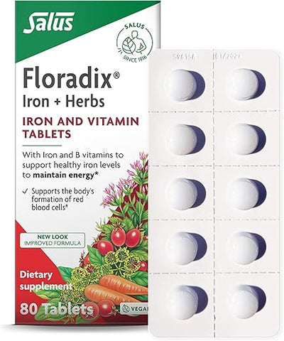 Flora, Floradix Ferro, 80 Comprimidos – Aumente sua energia com o poder do ferro!