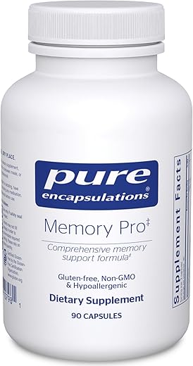 Memory Pro | Fórmula Completa de Suporte à Memória | 90 Cápsulas - Pure Encapsulations