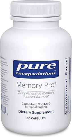 Memory Pro | Fórmula Completa de Suporte à Memória | 90 Cápsulas - Pure Encapsulations