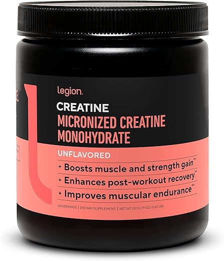 Creatina Monohidratada Micronizada – Pó de Creatina Pura para Ganho Muscular – 100% Eficaz - LEGION
