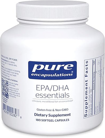 EPA/DHA Essentials – Óleo de Peixe Concentrado para Apoiar a Saúde Cardiovascular – EPA Premium - Pure Encapsulations
