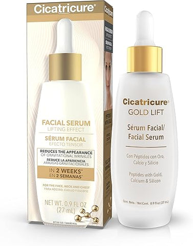 Gold Lift Serum Facial com Efeito Lifting para Rosto e Pescoço – 30ml - Cicatricure