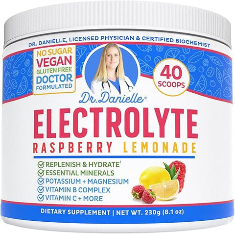 Doctor Danielle - Dr. Danielle’s Original Electrolyte Powder – Bebida Hidratante em Pó – Energia Revitalizante – 30g