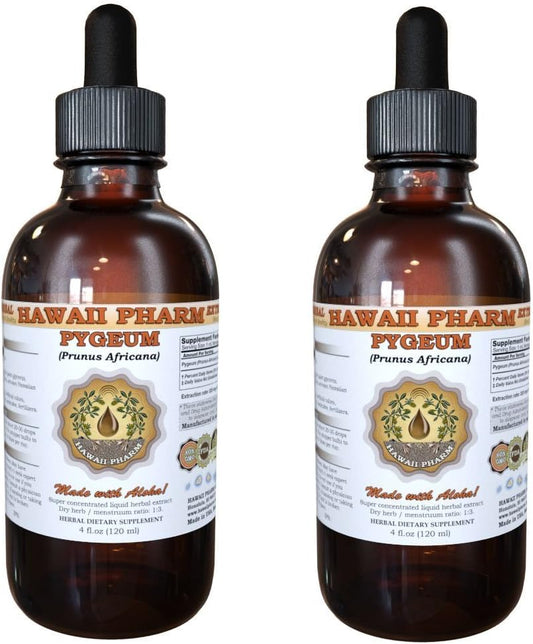 Pygeum Africanum: Extrato Líquido, Tintura Herbal, Hawaii Pharm, EUA, 2×120 ml