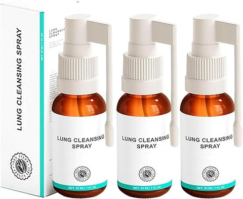 PurePout - Spray Natural de Limpeza Pulmonar – Fórmula Herbal para Respiração Clara (3PCS)