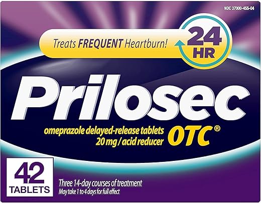 OTC Redutor de Ácido, Comprimidos de Liberação Retardada, 2 Pacotes – 84 Unidades | Marca Prilosec OTC - Prilosec