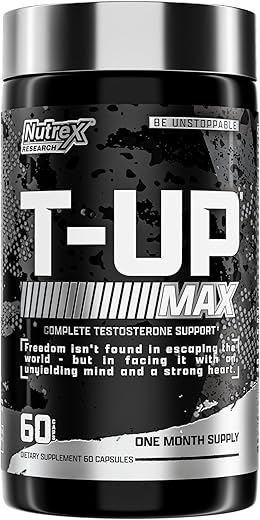 T-UP – Suplemento Aumentador de Testosterona para Homens – Aumente os Níveis, Potencialize a Força – 60 cápsulas - Nutrex Research