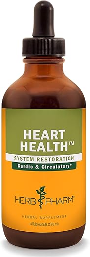 Fórmula Herbal Líquida para Saúde do Coração com Espinheiro para Suporte ao Sistema Cardiovascular – 120 ml - Herb Pharm