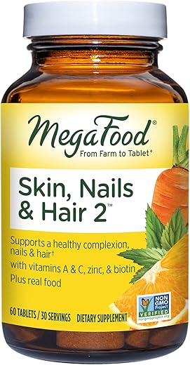 Skin, Nails: Fórmula Nutritiva para Beleza e Saúde | 60 comprimidos - MegaFood