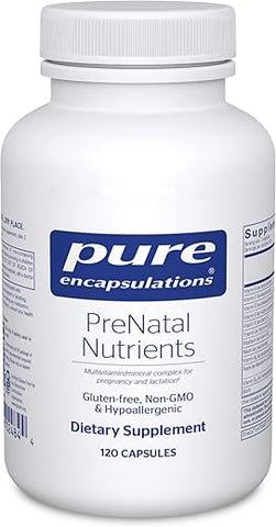 Pré-Natal Nutrientes – Fórmula Completa para Gestantes | 60 cápsulas - Pure Encapsulations